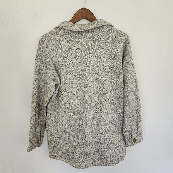 Madewell Grey Marled Knit Shacket Size S - Picture 8 of 8